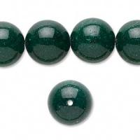 マウンテンジェード　ラウンド14mm　グリーン(6個)