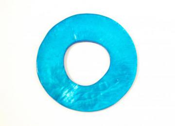 シェルドーナツ　外形約50mm(内径約22mm) ブルー